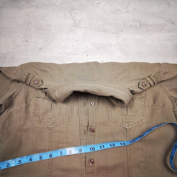 Tan Button-Up Shirt - Picture 7 of 9